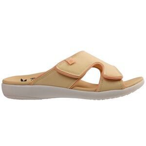 Spenco Kholo‎ Women Slide Sandals Yellow Peach Orthotic Size 9D Adjustable